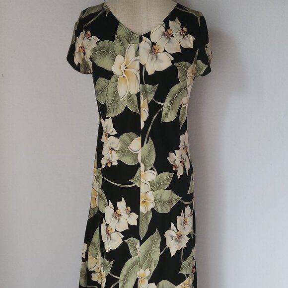 Nani Hawaii Tropical Floral 2 Piece Maxi Dress Button-Up Shirt Multicolor - Picture 5 of 11